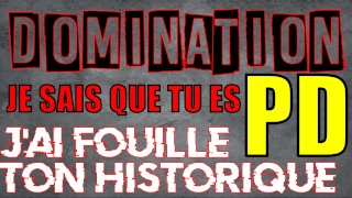 DOMINATION AUDIO – SUCE-MOI sinon je Balance que tu es GAY ! / Français amateur